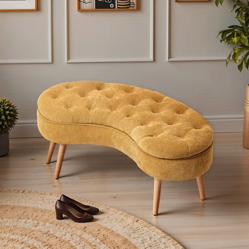 Upholstered pouffe storage - upholstered,
