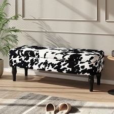 Velvet Storage Bench Ottoman