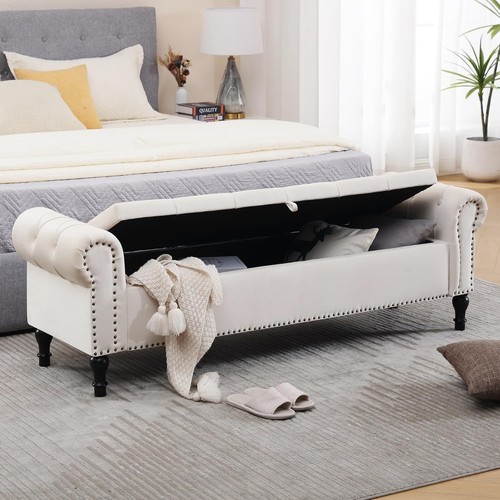 Large ottoman storage box - ottoman,