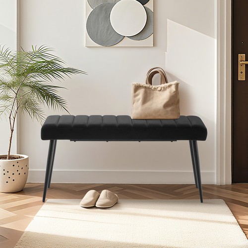 Upholstered hallway bench end - upholstered,