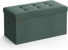 Storage Ottoman Bench Green