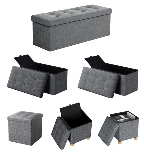 Storage ottoman bench - storage, folding