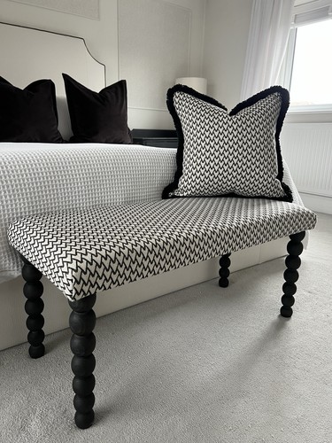 Bobbin leg upholstered bench - bobbin,