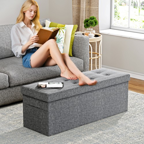 Storage ottoman bench 110 - storage,