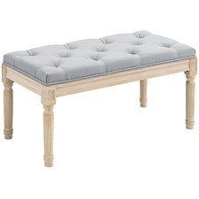 HOMCOM End of Bed Bench Tufted