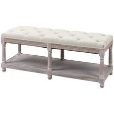 HOMCOM 2-Tier Bed End Bench