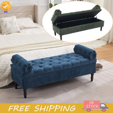 Chenille Upholstered Bench Bed