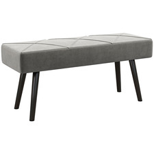 HOMCOM Grey End of Bed Bench