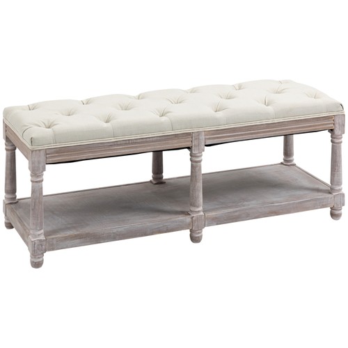 Homcom tier bed end bench - 2-tier,