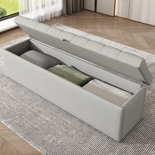 Storage Ottoman Bench, 135 cm